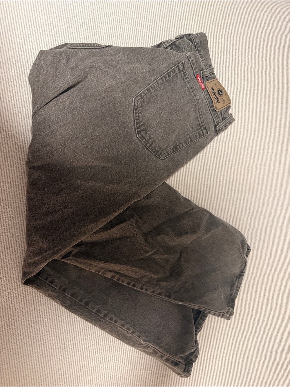 Faded Wrangler wide leg jeans